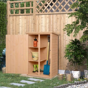 Magazie de Scule pentru Exterior din lemn de brad 75x56x115 cm - Img 2