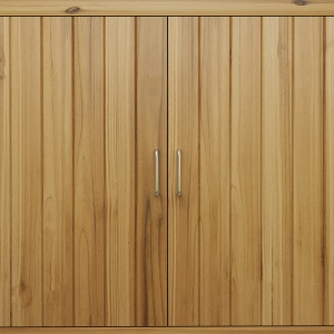 Magazie pentru Unelte cu 2 Uși, 2 Rafturi și Acoperiș Înclinat, 110x50x85 cm, Maro - Img 9