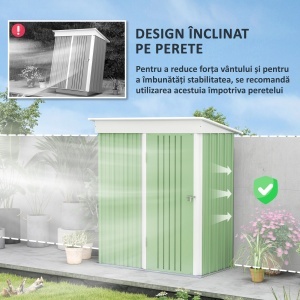 Magazina Gradina Mica – Otel Verde, Cu Usa Blocabila - Img 6