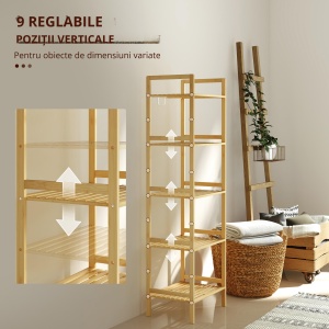 Masă extensibilă 140-180x80cm, albă, pentru 6-8 persoane, pentru spații mici - Img 5