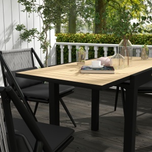 Masă extensibilă pentru terasă, cu 4-6 locuri, 81-162 cm - Img 8