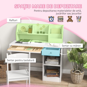Masa & Scaun Birou Lemn – Copii 5–8 Ani, Stil scolar - Img 4
