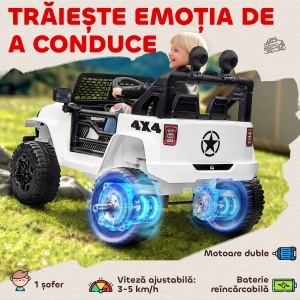 Masina Electrica Copii Jeep 12V – 2 Viteze & Telecomanda - Img 4
