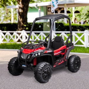 Masina Electrica pentru Copii de 3-8 Ani , Quad Electric Mini, Rosu si Negru - Img 2