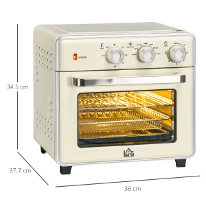 Mini Cuptor 5-in-1, Capacitate 20 L, 1400W, 1 Grătar, 1 Tavă, Timer 60 Min - Img 3