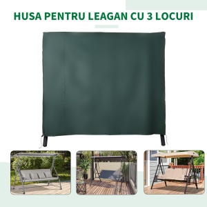 Panza de Acoperire pentru Leagan din Tesut Oxford Impermeabil 180x124x164cm - Img 5
