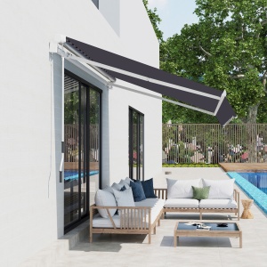 Pânză de Schimb pentru Copertină Retractabilă Anti UV 30+, 3.47x2.9 m, Gri - Img 2