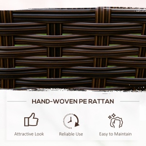 Pat de gradina inaltat cu 3 niveluri din ratan sintetic fara fund pentru plante si legume, 120x120x40cm, gri - Img 6