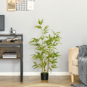 Planta Bambus Artificial Inaltime 120 cm cu Ghiveci pentru Interior si Exterior -Verde - Img 2