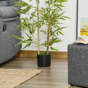 Planta Bambus Artificial Inaltime 120 cm cu Ghiveci pentru Interior si Exterior -Verde - Img 8