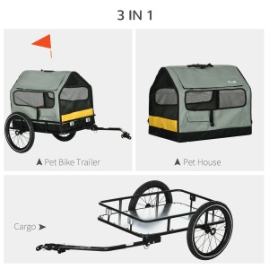 Remorca pentru Biciclete 3 in 1 pentru Caini, Transport - Img 4