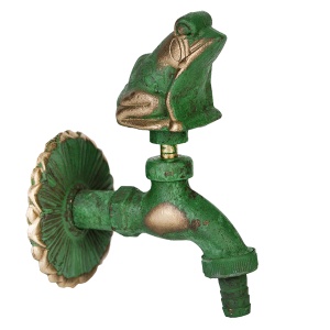 Robinet decorativ dublu serviciu si motiv Broasca, 1/2"