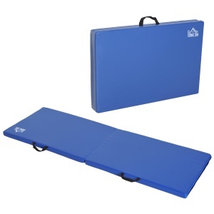 Saltea de Gimnastică Pliabilă și Antiderapantă 180x60x5 cm Albastru