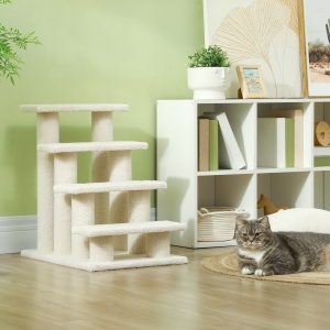 Scara Pisici 4 Etaje – Din Pal & Peluche 63,5×43×60 cm - Img 7