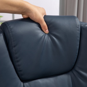 Scaun Birou Ergonomic cu 7 Puncte de Masaj și Suport Picioare Reglabil, Albastru - Img 9