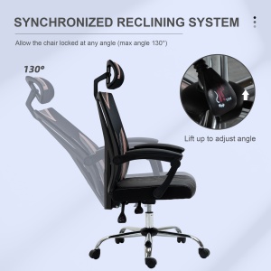 Scaun de Birou Ergonomic inclinabil cu Suport Lombar si Cervical - Img 5