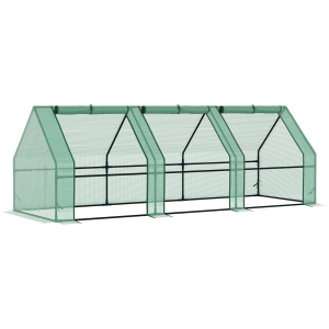 sera gradina cu prelata, 270x90x90cm, verde - Img 1