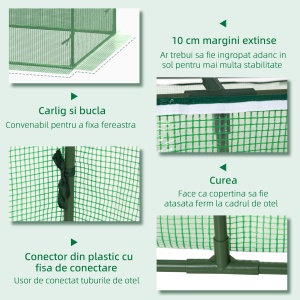 Sera Mica 2 Niveluri – Balcon/Gradina, Cu PE Transparent - Img 6