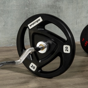 Set 2 Discuri 20kg – Otel Cauciucat, Cu Manere Ergonomice - Img 7