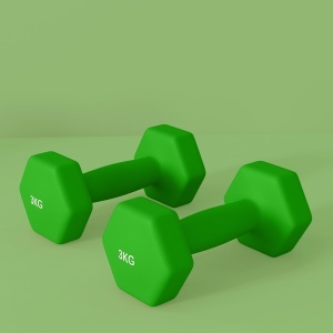 Set 2 Greutăți Hexagonale cu Gantere Pereche cu Prindere Antiderapantă pentru Antrenament de Fitness Acasă, 18x7x7 cm, Verde - Img 8