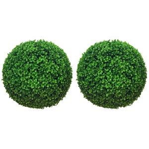 Set 2 Plante Artificiale – Boxwood Ø40 cm, Decor Verde Natural - Img 1