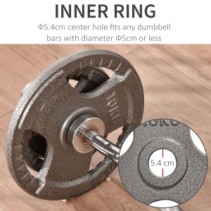 Set 6 Discuri Greutati – 35 kg, Otel pentru Haltere - Img 4