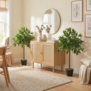 Set de 2 Arbori de Dafin in Ghiveci, Plante Artificiale din Plastic, inaltime 90 cm, pentru Interior si Exterior - Img 9