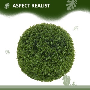 Set de 2 Sfere de Boxwood Artificiale, 50cm - Img 4