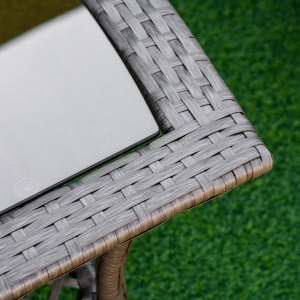 Set Masa Scaune Canapea de Exterior Mobilier de gradina din Ratan Maro - Img 9