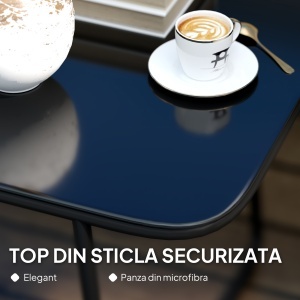 Set Mobilier de Grădină din 4 Piese cu Canapea, 2 Fotolii și Măsuță, 110x61x63 cm, Alb Crem - Img 7
