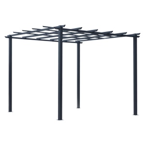 Spalier Gradina Metal Negru 297×295×230 cm – Pentru Plante Catatoare - Img 7