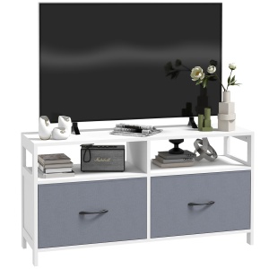 Suport Dulap TV pentru Televizoare de pana la 45”, Centru de Divertisment cu Sertare Pliabile si Rafturi de Depozitare pentru Camera de Zi, Dormitor - Img 1