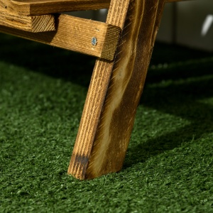 Suport pentru Plante Pliabil, Jardinieră cu 3 Niveluri, Raft de Exterior pentru Plante, 80x37x93 cm, Lemn Natural - Img 8