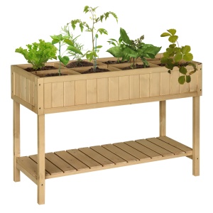 suport raft pentru plante, 8 grilaje, 120x60x81 cm - Img 1