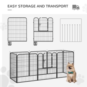 tarc Modular Animale 79×100 cm – 8 Panouri Metalice Interior/Exterior - Img 6