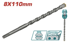 TOTAL - BURGHIU SDS PLUS - 8X110mm (INDUSTRIAL)