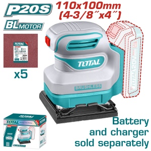 TOTAL - MASINA DE SLEFUIT TALPA PATRATA LI-ION - 20V