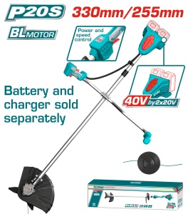 TOTAL - MOTOCOASA SI TRImmER 40V - LI-ION (NU INCLUDE ACUMULATOR SI INCARCATOR)