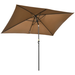 Umbrela de Gradina Dreptunghiulara 195×295 cm – Alb - Img 1