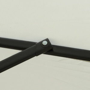 Umbrelă de Grădină Înclinabilă cu Deschidere cu Manivelă și Orificiu de Aerisire, Ø266x248.5 cm, Crem - Img 9