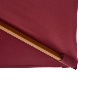 Umbrela din lemn, bordo 2x3m - Img 8