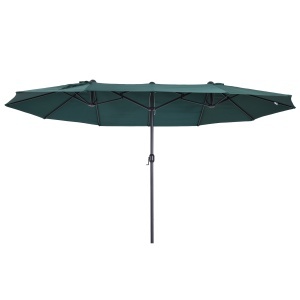 Umbrela Terasa Dubla 460×270×240 cm Verde - Img 1