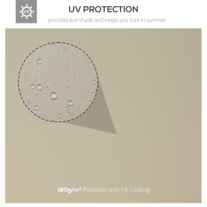 Acoperiș de Schimb Impermeabil pentru Gazebo pentru Grădină Dublu Strat 3x4m - Img 3