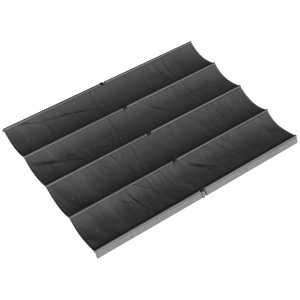 Acoperiș Pergolă cu 8 Găuri de Drenaj, Material de Rezervă Pergolă din Poliester Respirabil, Doar Acoperire, 392x350 cm, UV30+, pentru Pergolă de Grădină 4x3m, Gri Închis