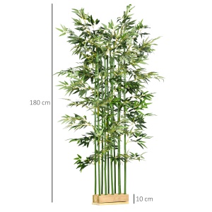 Bambus Artificial, Plantă Decorativă, Aspect Realist, Ușor de Întreținut, Pentru Casă, 180 cm, Verde - Img 3