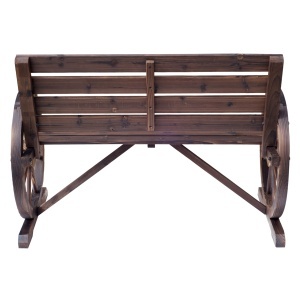 Banca Country Fonta 127×60×85 cm – 2‑locuri cu Cotiere Rotative Neagra - Img 8