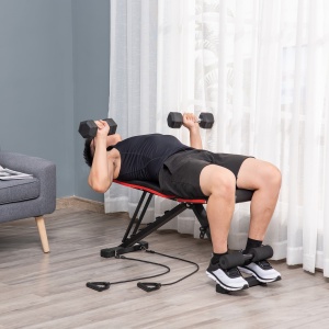 banca exercitii, inclinare reglabila, 130x48x48-109cm - Img 2