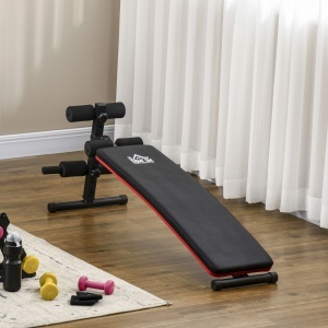 Bancă pentru Abdomene Pliabilă și Reglabilă, Bancă pentru Exerciții cu Spătar Reglabil, 47x139x51-69 cm, Negru - Img 2