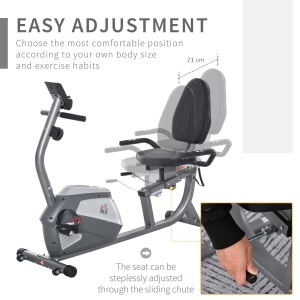 Bicicleta Orizontala Fitness – 8 Rezistente & Ecran LCD - Img 5