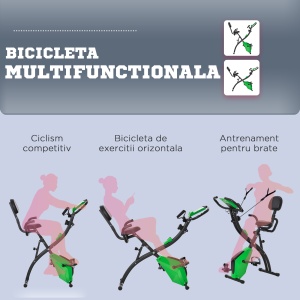 Bicicleta Pliabila 2 în 1 Rezistenta 8 Nivele Elastice pentru Brate - Img 8